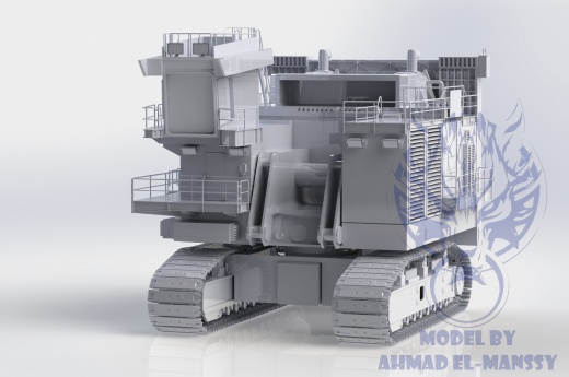 Caterpillar CAT 6021B大型挖掘机造型3D建模图纸 Solidworks设计缩略图